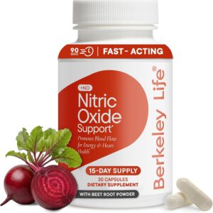 Berkeley Life Nitric Oxide Support Supplement, 15-Day Supply, 30 Count