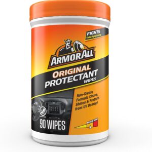 Armor All Car Interior Original Protectant Wipes, 90 Count, UV Protectant
