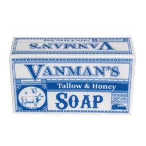 VanMan Beef Tallow and Honey Bar Soap 3.8 oz