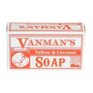 VanMan Beef Tallow and Coconut Oil Bar Soap 3.8 oz